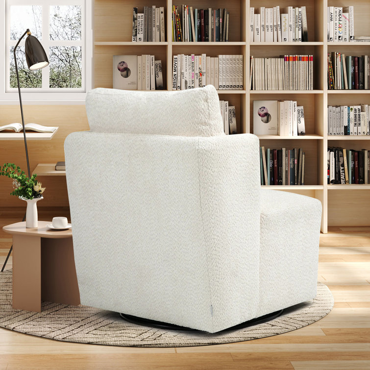 Dexheart Swivel Barrel Chair Comfy Round Accent Sofa Chair Leisure Arm Chair for Nursery